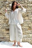 Shayle Indian Cotton Smock Shirt Calico